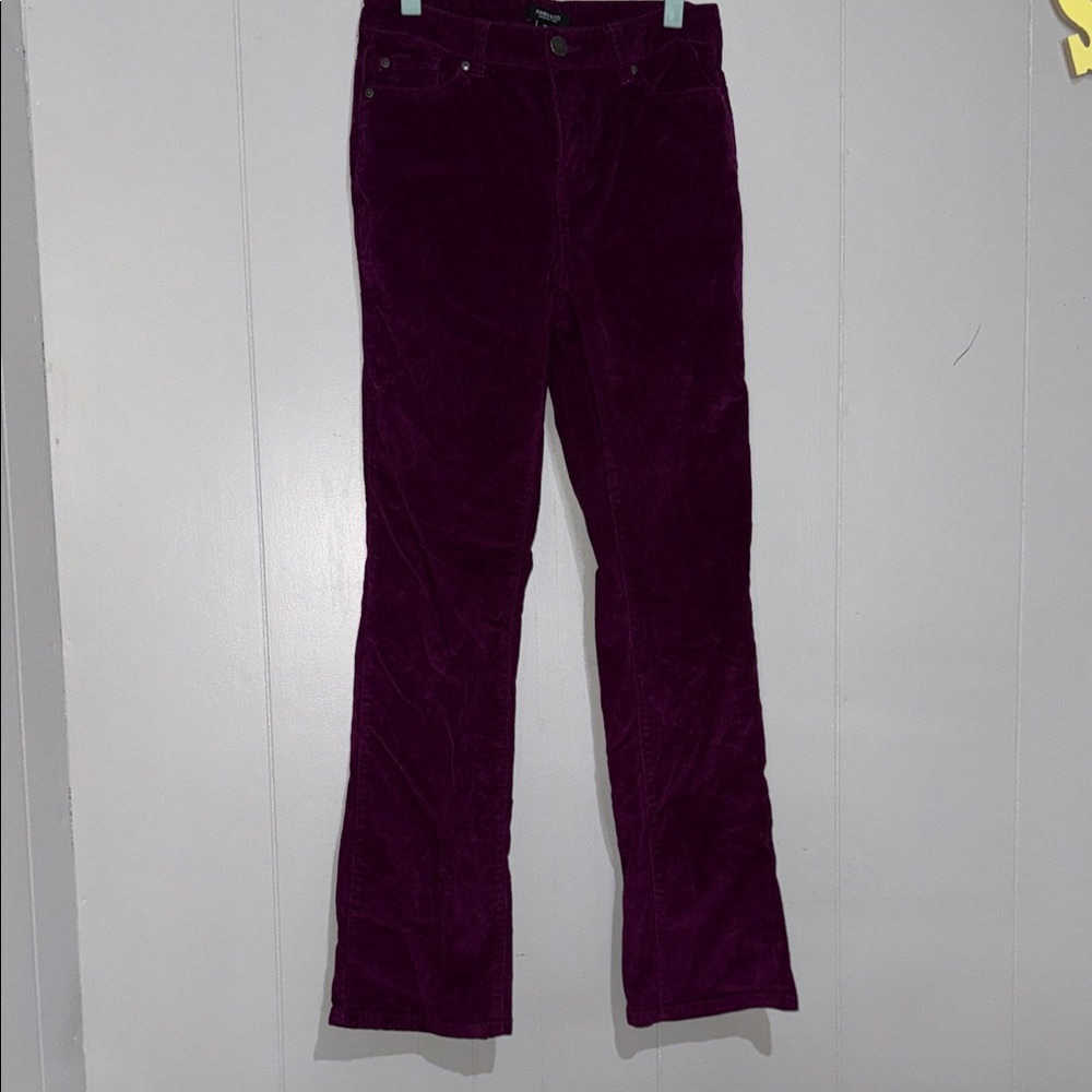 Jones New York Deep Purple Corduroy Pants